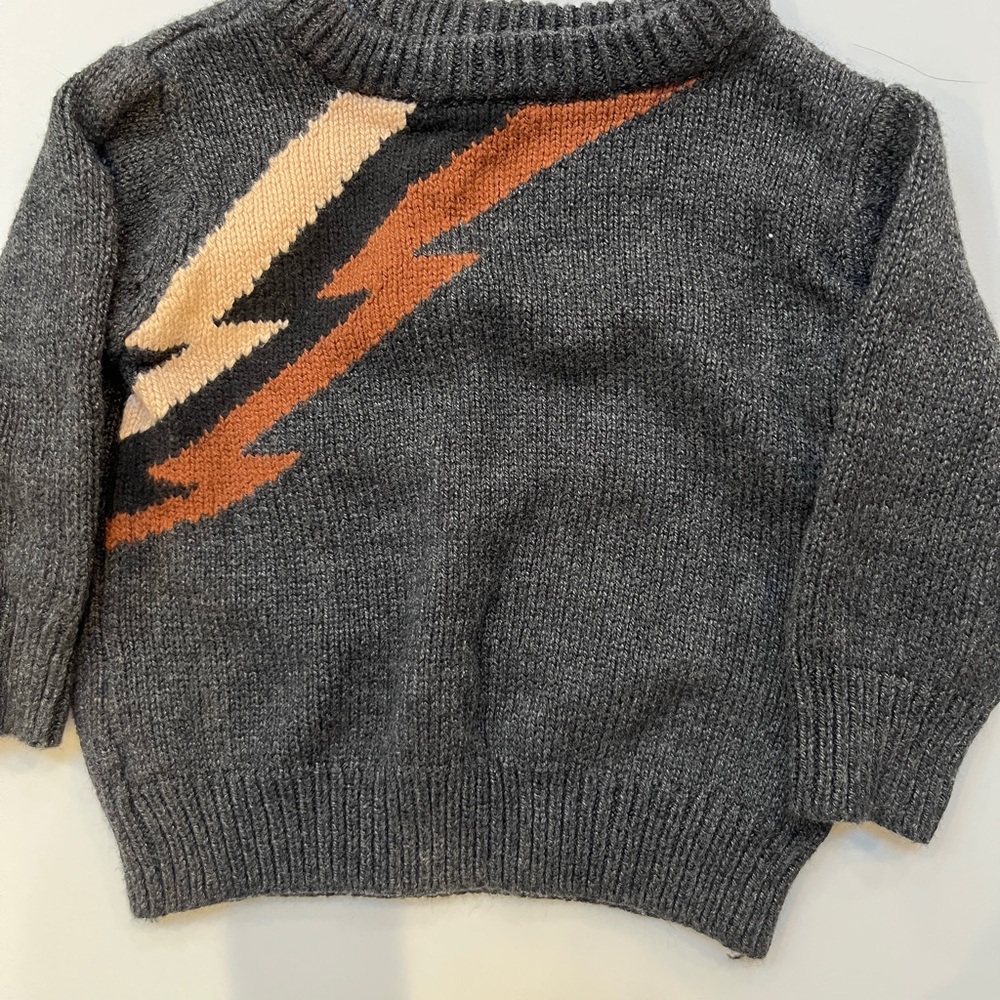 Gymboree Baby Boy Gray and Cream Sweater Duo - Picture 2 of 7
